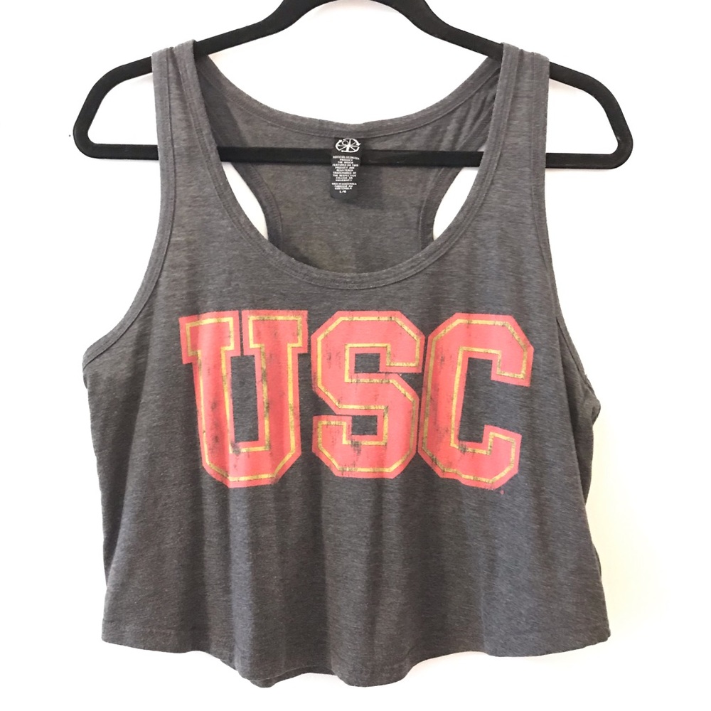 USC Trojans crop-top tank